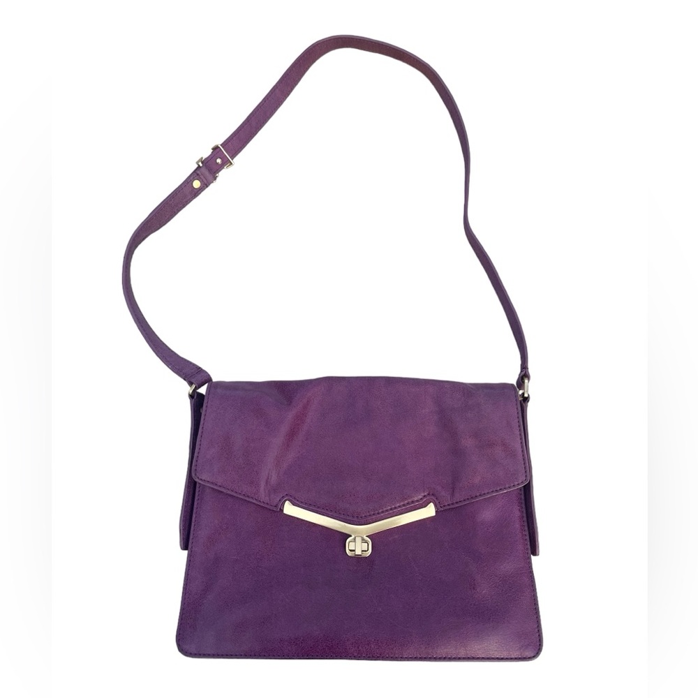 Botkier Valentina shoulder Purse soft leather purplish color